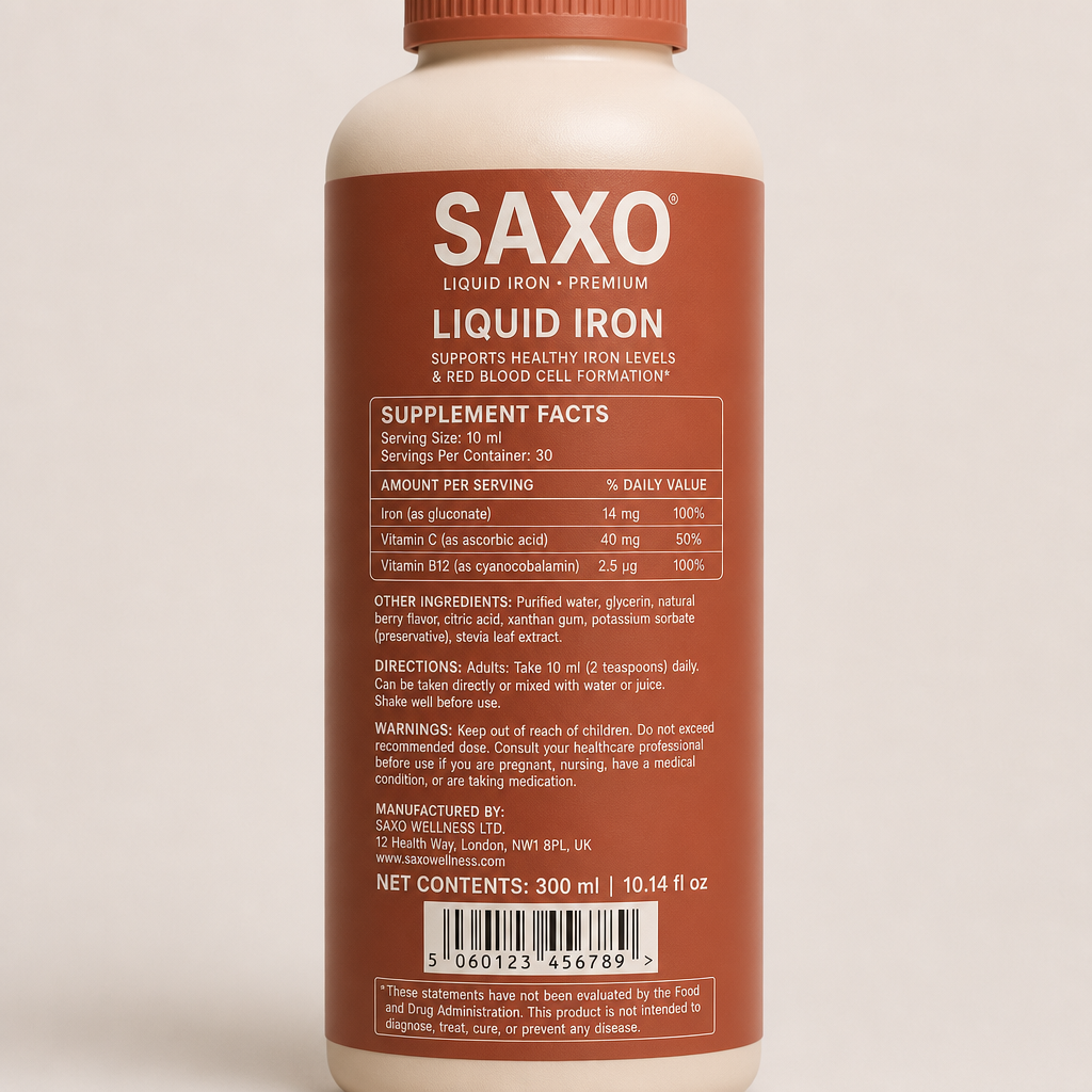 Liquid Iron - Label detail view